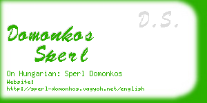 domonkos sperl business card